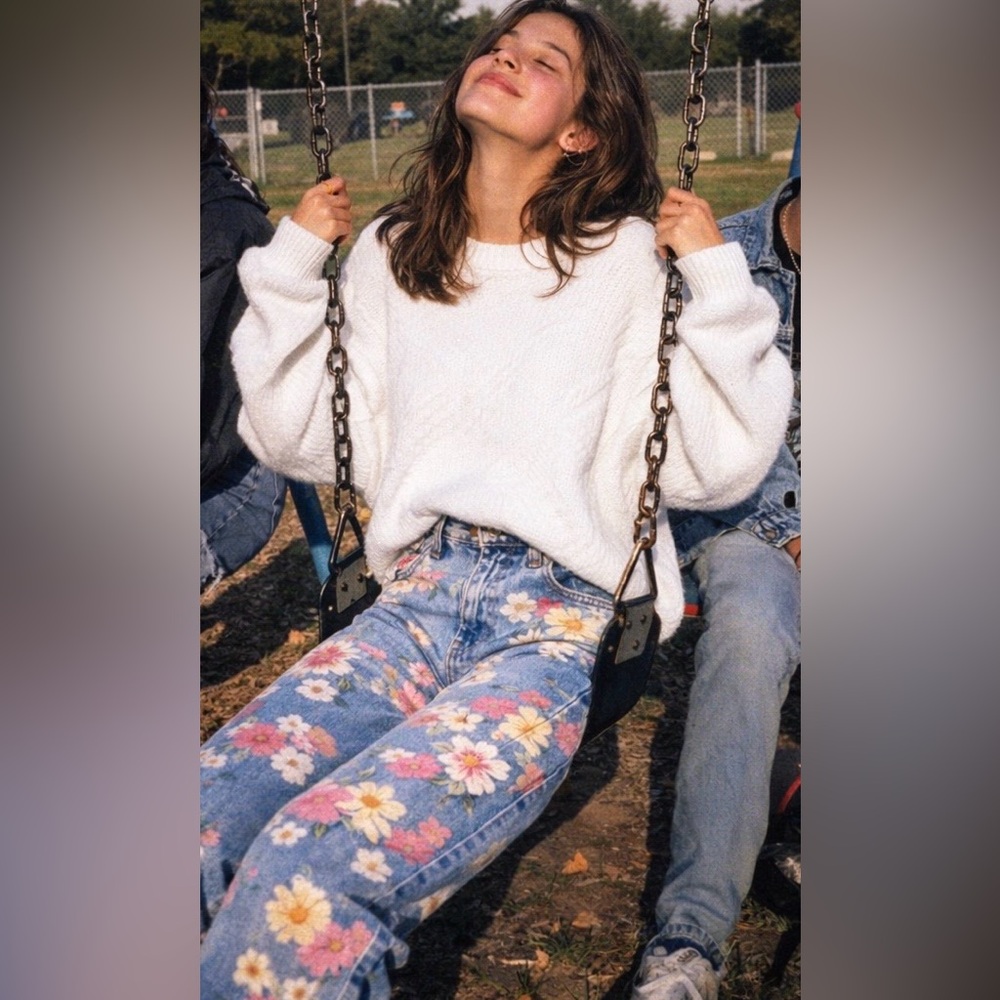 Y2K Bill Blass 100% cotton White Crewneck Sweater